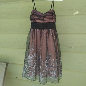 Light Pink Sparkly Short Dress